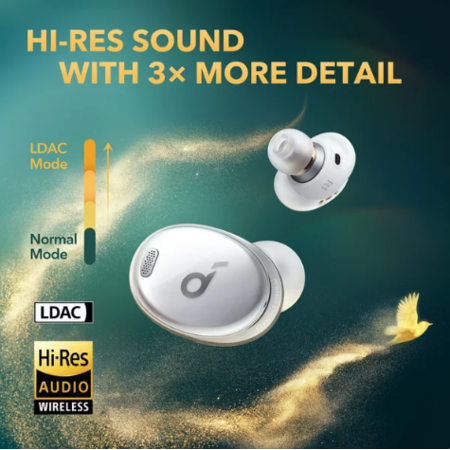 Casti Telefon Anker Soundcore Liberty 3 Pro Noise Cancelling True Wireless Hi-Res Alb