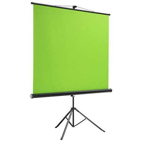 Ecran de proiectie Green Screen Trepied 150 x 180cm Pentru Streaming Negru/Verde