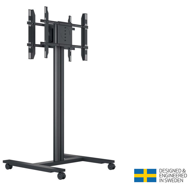 Stand TV Mobil MB-5983 Diagonala 55-80inch Max 2 x 40kg Inaltime 180cm Negru