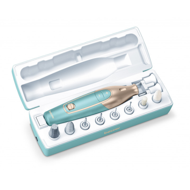 Set MP 84 cu Acumulator Lumina LED Manichiura/Pedichiura Profesionala Albastru