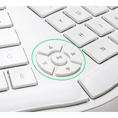 Tastatura Delux Bluetooth/Wireless GM902A Alba