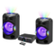 Sistem Audio Akai DJ Dual Y3 Bluetooth Microfon Radio FM Telecomanda Efecte de Lumina LED 400W RMS Negru