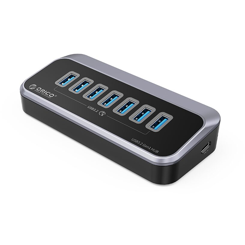 HUB USB M3U3-7A 7 port-uri USB 3.2 Gri