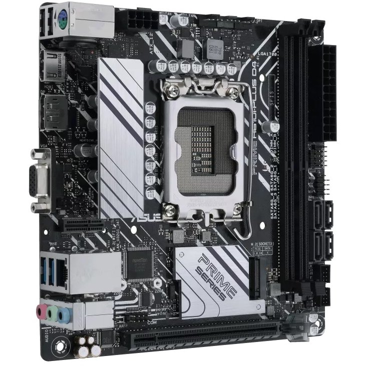 Placa de Baza PRIME H610I-PLUS D4-CSM LGA1700 DDR4 PCIe 4.0 M.2 slot miniITX