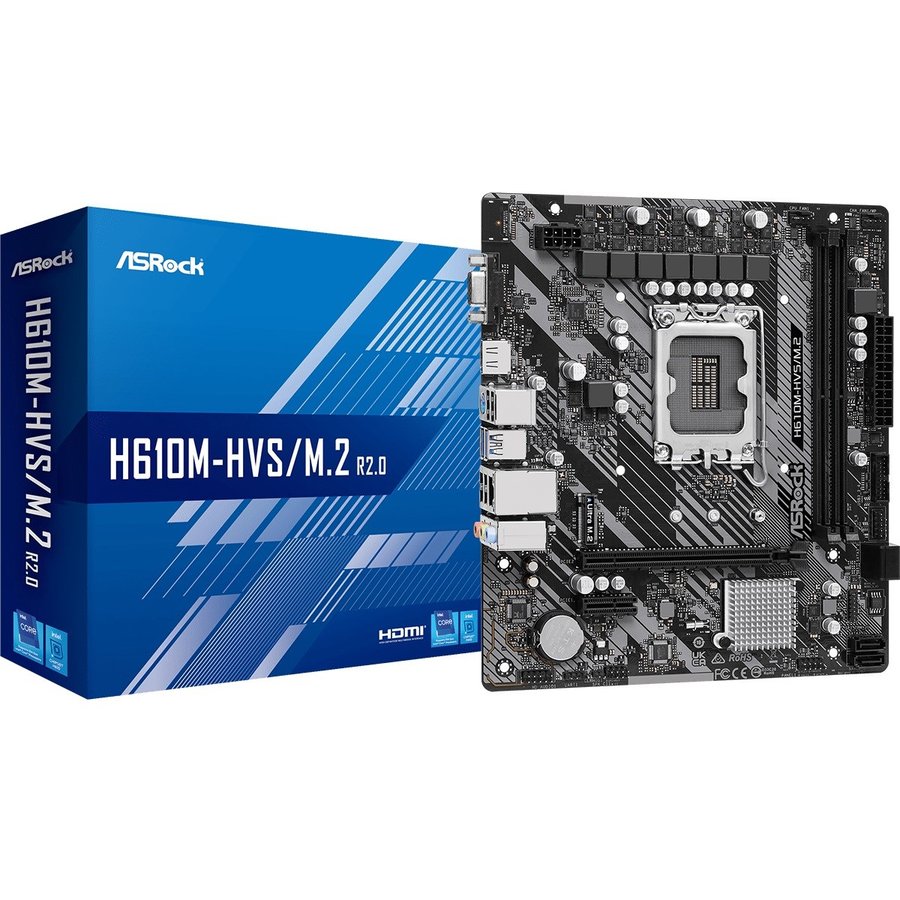 Placa de Baza H610M-HVS/M.2 R2.0 LGA 1700 DDR4 microATX