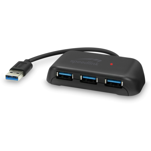 Hub USB Snappy Evo 4  3x USB 3.2 Gen1 1x USB-C Negru