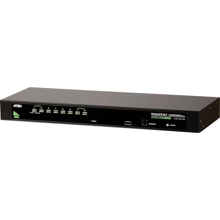 Switch KVM 8 Port Rack 1U Standard 19inch Negru