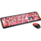 Kit tastatura si mouse Serioux 9920RD Wireless Colourful Rosu