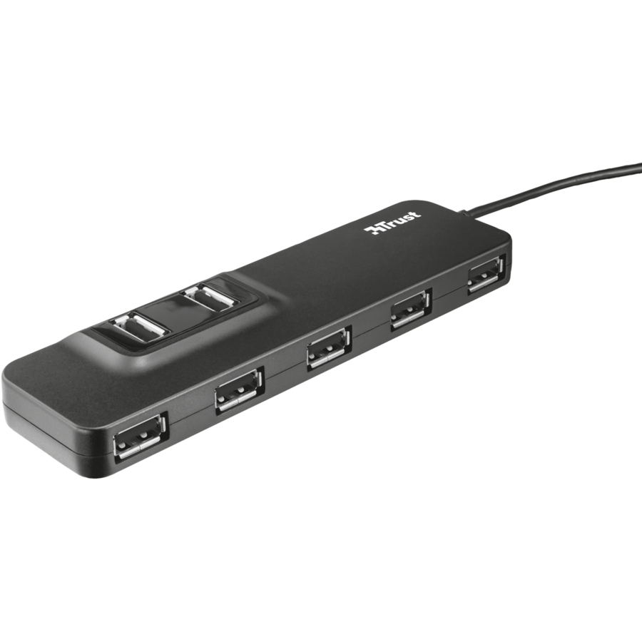 HUB USB Oila 7-Port-uri USB 2.0 Negru