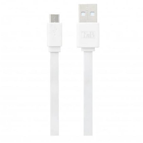 Cablu Micro USB / USB 30cm Alb