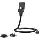 Incarcare-Sincronizare-Suport Metal USB / Micro USB 60cm Negru