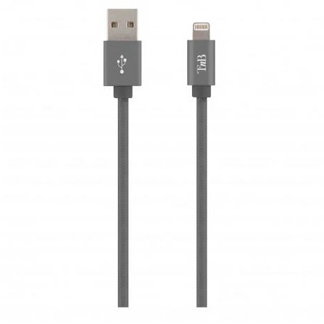 Cablu USB / Lightning Braided 2m Gri