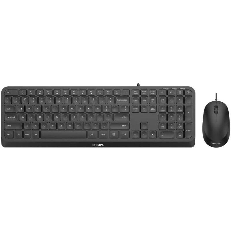 Kit Tastatura + Mouse SPT6207 Cu Fir Negru