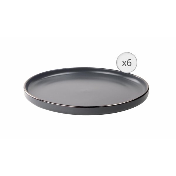 Set de 6 farfurii intinse 27cm Calypso