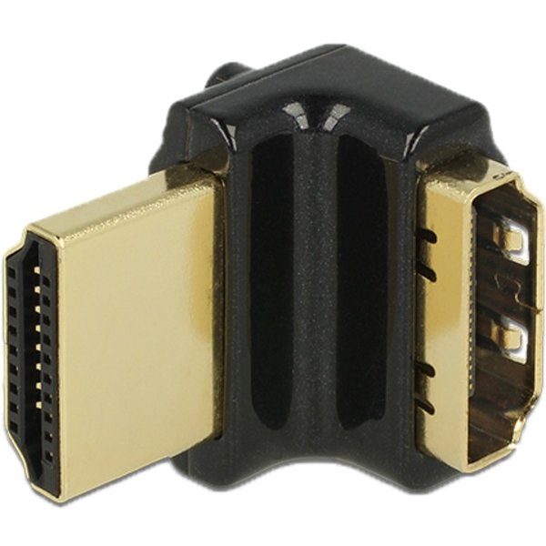 Adaptor Delock HDMI - HDMI Conector 90grade Negru