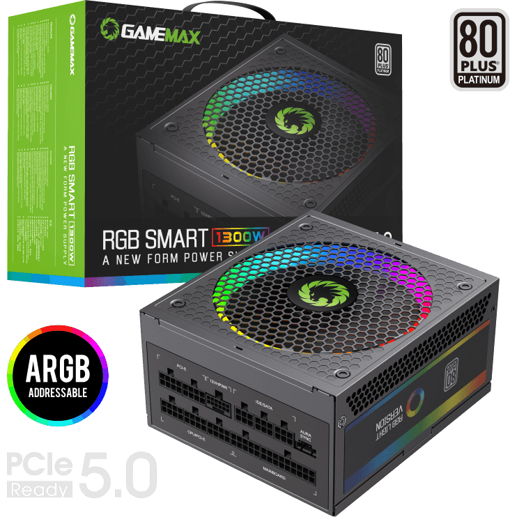 Sursa 1300W Modulara 80+ Platinum Eficienta 92% RGB Negru