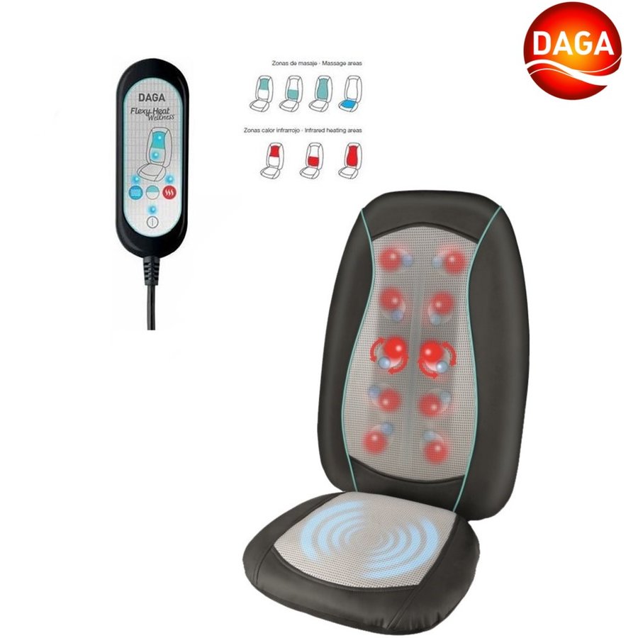 Husa De Masaj MA 3500 35W  Shiatsu Vibratie Caldura Negru/Gri