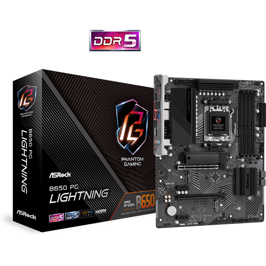 Placa de Baza B650 PG Lightning AM5 DDR5 PCIe 4.0 ATX