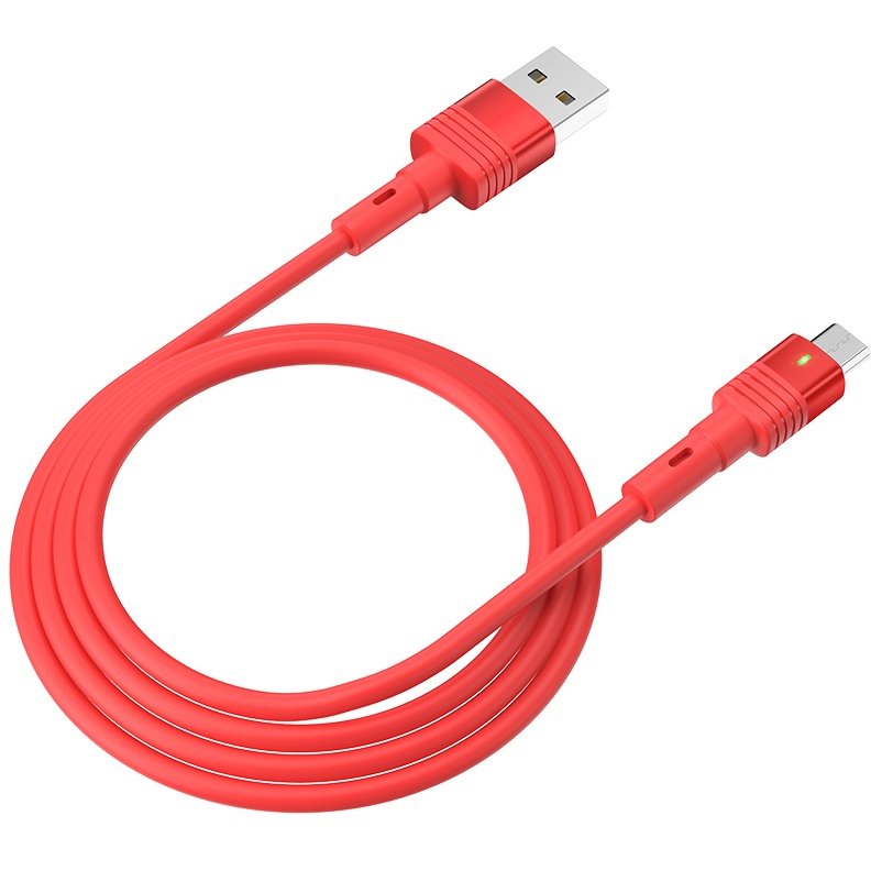 Cablu Date Micro Usb  U82 Cool Grace Silicon 1.2m Rosu