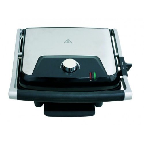 Sandwich-Maker Panini Grill Sc2128 Tava Scurgere Detasabila 2000W Deschidere Mare Termostat Negru/Argintiu