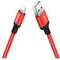 Cablu Hoco Lightning cu incarcare rapida  X14 2m Rosu cu Negru