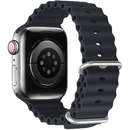 Ocean Wave compatibila cu Apple Watch 4/5/6/7/8/SE 42/44/45mm Gray