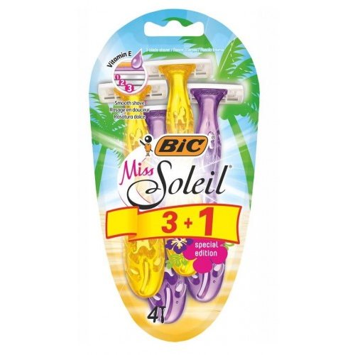 Aparat de Ras BIC Miss Soleil Colour Collection Femei 3+1