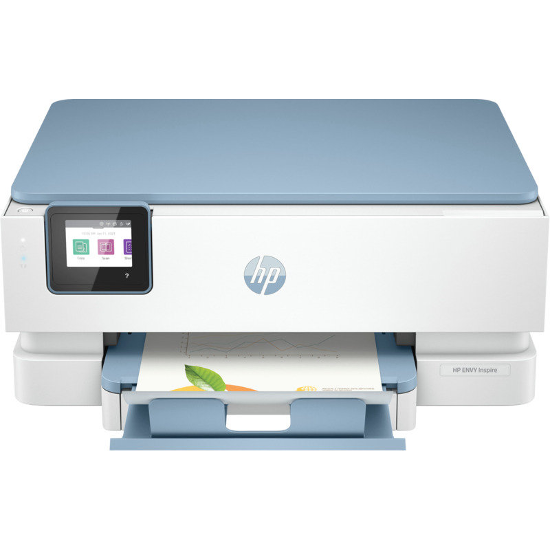 Multifunctionala Envy Inspire 7221e InkJet Color Format A4 Duplex Wi-fi Alb/Albastru
