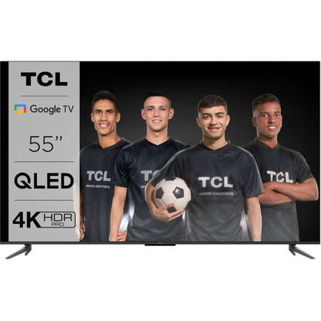 Televizor TCL QLED Smart TV 55C645 139cm 55inch Ultra HD 4K Black