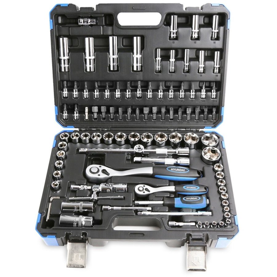 Set 94 Chei Tubulare Si Biti HY-59655 Negru/Albastru