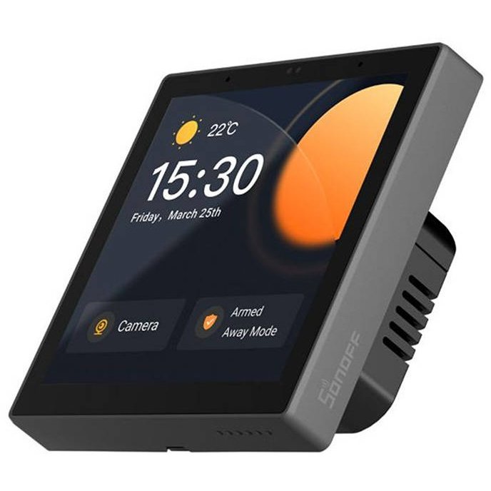 Senzori Panou de control SMART NSPanel Pro ZigBee 3.0 WiFi Bluetooth Functie de monitorizare energie termostat interfon Negru