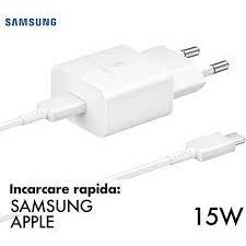 Set Incarcator+Cablu 15W TypeC Alb