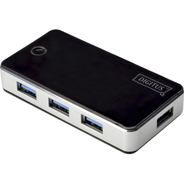 HUB USB 4-Port USB 3.0 Hub Active Negru/Argintiu