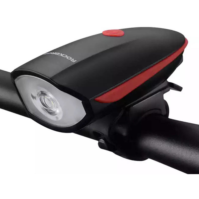 7588, LED, 1200 mAh, 250lm, Incarcare USB, Functie lanterna, IPX5, Negru/Rosu
