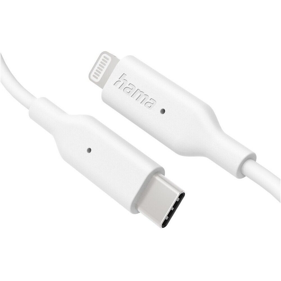 Cablu de Alimentare USB C Lightning Alb