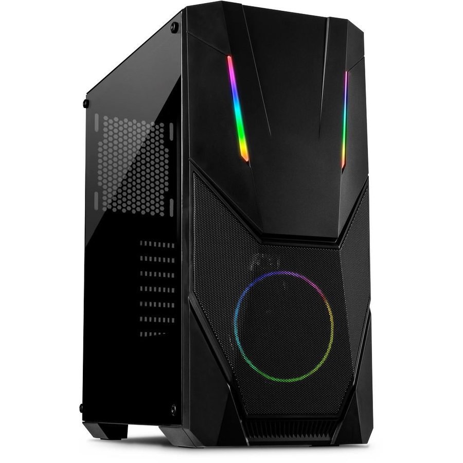 Carcasa Hornet Mid Tower ATX Negru/RGB