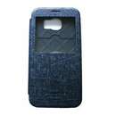 Pentru Samsung Galaxy S6 Arium Bumper Flip View Negru/Albastru
