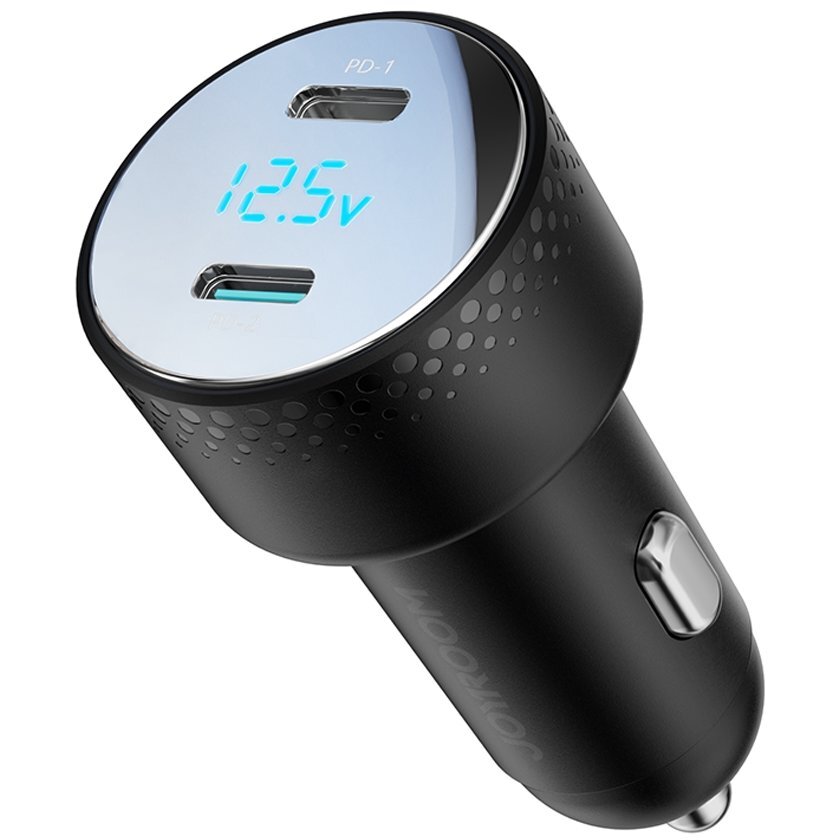 Incarcator JR-CCD02, 2x USB-C, Display LED, Quick Charge 3.0, 70W, Negru