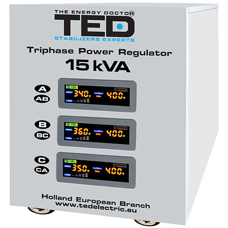 STABILIZATOR TENSIUNE TRIFAZAT SERVO 15KVA