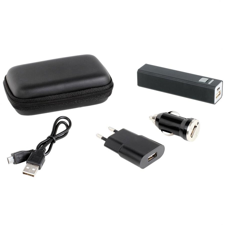 Set Accesorii Telefon Mobil TEA148 Baterie USB AC Incarcator Masina Negru