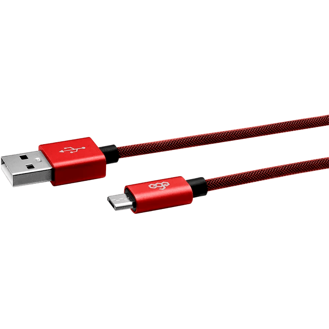 Cablu Date Micro Usb   3A 0.3m Rosu