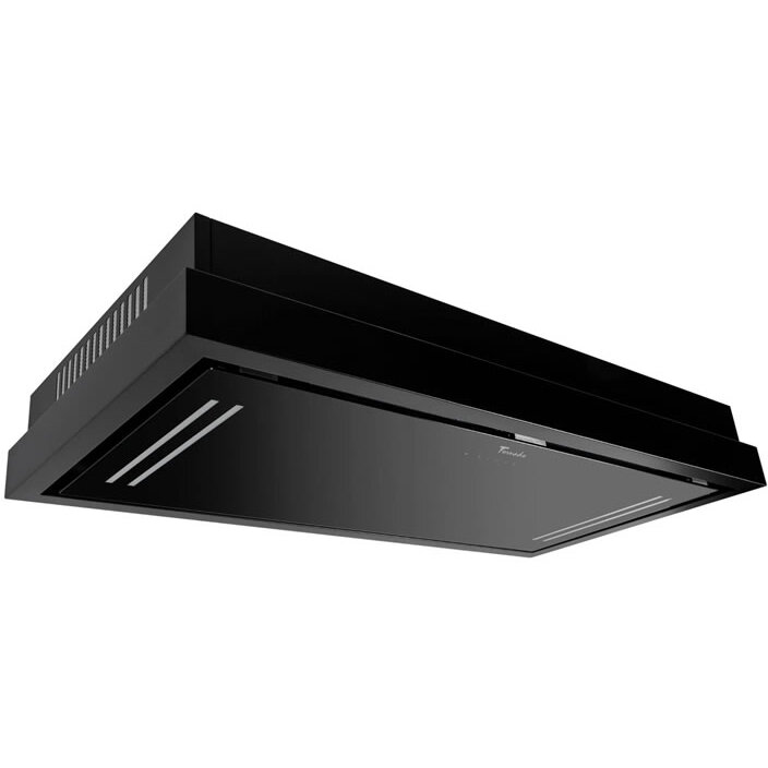 Hota de Tavan Moon 1200 (90) Clasa A 1 Motor Turbo Latime 90cm 4 Viteze Absorbtie 1200m3/ora Filtru Anti-grasimi Aluminiu 5 Straturi Negru