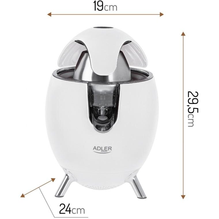 Storcator Elctric De Citrice AD 4013W 800W Sistem Anti-picurare Alb