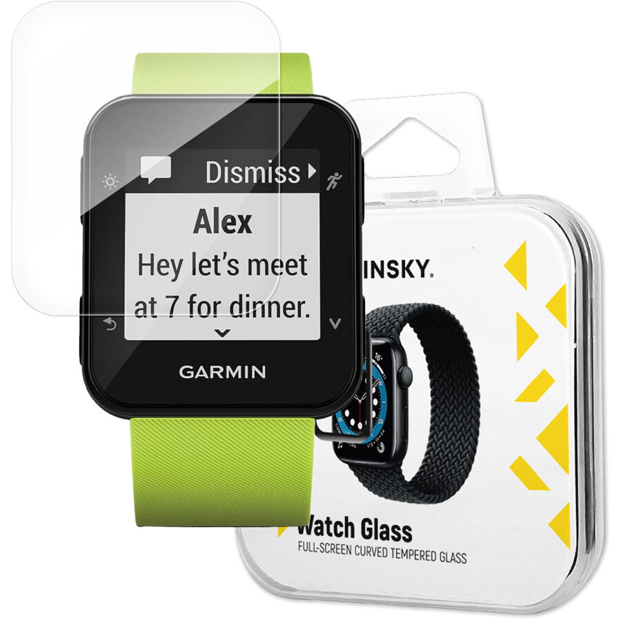 Accesoriu smartwatch Tempered Glass 9H compatibila cu Garmin Forerunner 35 Clear