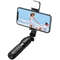 Selfie Stick Mcdodo SS-1781 Bluetooth compatibil cu telefoane de 3.5-6.7 inch, 110 mAh, Reglare 360, Telecomanda inclusa, Lumina integrata, Negru