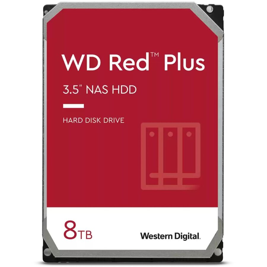 HDD WD Red Plus 8TB SATA 6Gb/s 3.5inch 128MB Cache 5400RPM