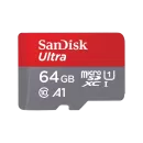 Card Memorie Sandisk Ultra microSDXC 64GB + Adaptor SD  140MB/s A1 Class 10 UHS-I