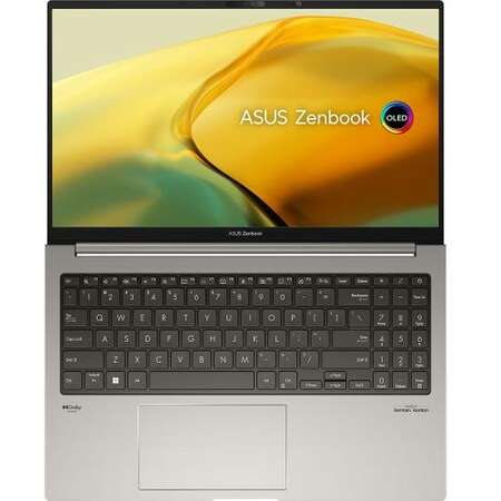 Laptop ASUS ZenBook UM3504DA 2.8K 15.6 inch AMD Ryzen 7 7735U 32GB 1TB SSD Windows 11 Pro Basalt Grey
