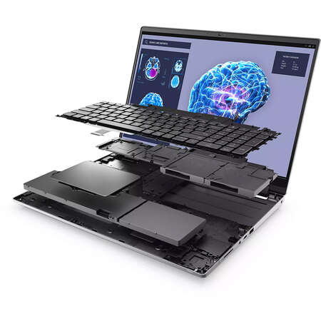 Laptop Dell Precision 7680 16 inch FHD+ Intel Core i7-13850HX 32GB DDR5 1TB SSD nVidia RTX 2000 8GB Windows 11 Pro 3Yr ProS Grey