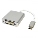 Adaptor USB 3.1 Type-C La DVI-I DL 15cm Rezolutie Maxima 4K UHD Argintiu